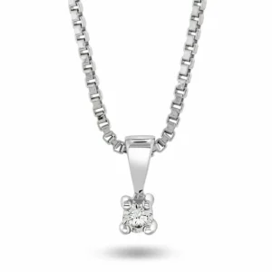 Min første diamant i hvitt gull, 0,03ct W/P