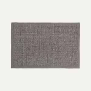 DIXIE Dørmatte Jenny, grey med kant 60x90