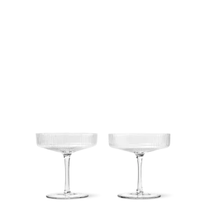 Ripple Champagne glass 2 pk., clear