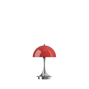 Panthella 160 Portable Lampe The Originals, opal rød