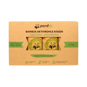 Luktfjerner med bambuskull – 4 x 75 g