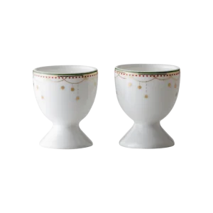 Julemorgen Girlander eggeglass, 2 pk